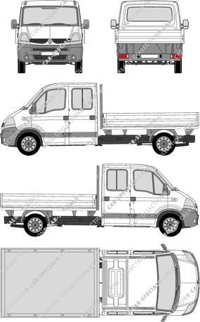 Renault Master, Drei-Seiten-Kipper, Drei-Seiten-Kipper, L3H1, double cab (2007)