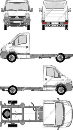 Renault Master Chassis for superstructures, 2007–2010 (Rena_238)