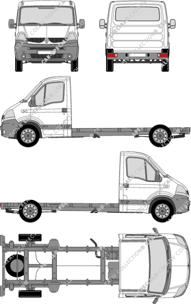 Renault Master, Fahrgestell für Aufbauten, L3H1, Einzelkabine (2007)