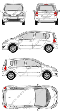 Renault Modus Grand, Grand, combi, 5 Doors (2007)