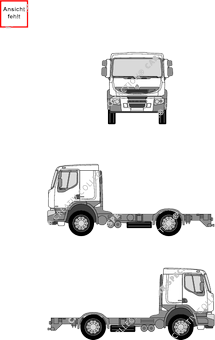 Renault Premium Chassis for superstructures, from 2008 (Rena_271)