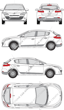 Renault Mégane, Hatchback, 5 Doors (2008)