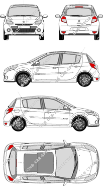 Renault Clio Kombilimousine, 2009–2012 (Rena_279)