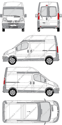 Renault Trafic furgone, 2008–2014 (Rena_308)