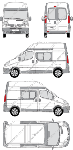 Renault Trafic furgone, 2008–2014 (Rena_310)