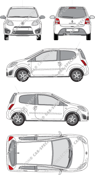 Renault Twingo Hayon, 2009–2014 (Rena_316)