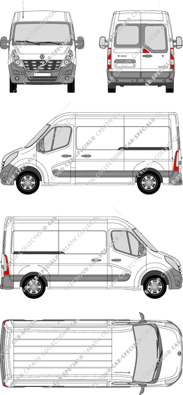 Renault Master furgone, 2010–2014 (Rena_327)