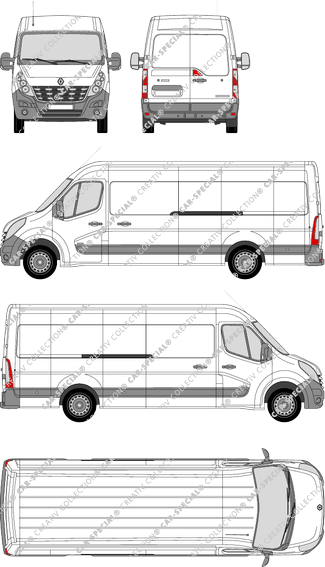 Renault Master van/transporter, 2010–2014 (Rena_351)