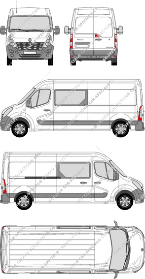 Renault Master Kastenwagen, 2010–2014 (Rena_370)