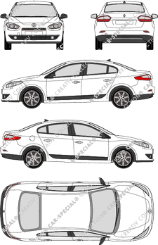 Renault Fluence, limusina, 4 Doors (2010)