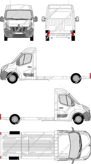 Renault Master châssis da piattaforma, 2010–2014 (Rena_399)