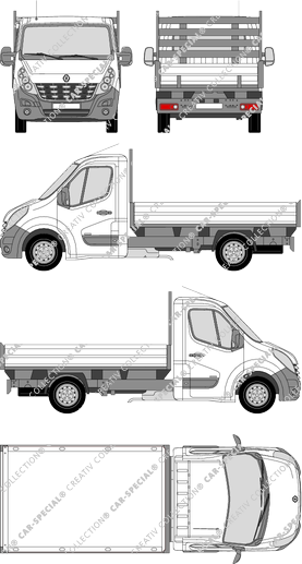 Renault Master tipper lorry, 2010–2014 (Rena_400)