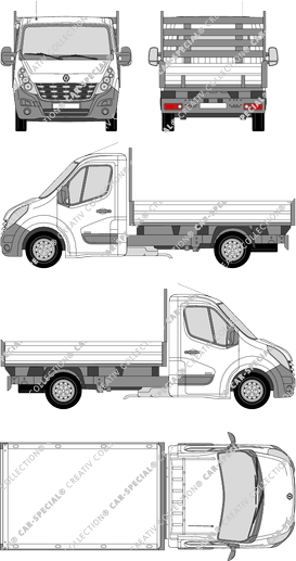 Renault Master, pont, L2H1, cabine Solo (2010)