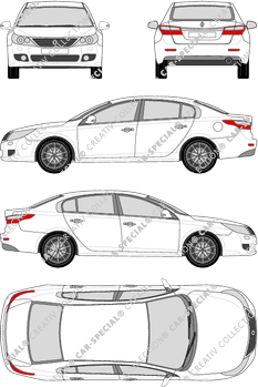 Renault Latitude Limousine, 2011–2015 (Rena_410)