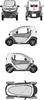 Renault Twizy Coupé, a partire da 2012 (Rena_412)