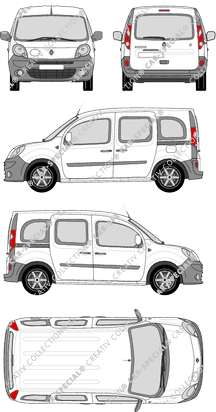 Renault Kangoo Z.E., van/transporter, Rear Flap, 2 Sliding Doors (2012)
