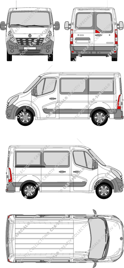 Renault Master, minibus, L1H1, 1 Sliding Door (2010)