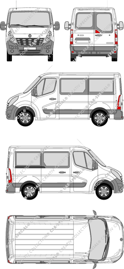 Renault Master, microbús, L1H1, 1 Sliding Door (2010)