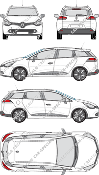 Renault Clio Grandtour, 2013–2017 (Rena_445)