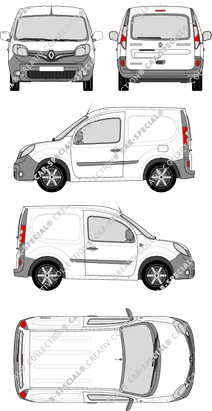 Renault Kangoo Rapid, Rapid Compact, Kastenwagen, Heck verglast, Rear Flap (2013)