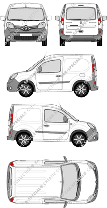 Renault Kangoo Rapid, Rapid Compact, fourgon, Heck verglast, Rear Flap (2013)