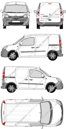 Renault Kangoo Rapid, Rapid, van/transporter, Rear Flap, 2 Sliding Doors (2013)