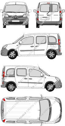 Renault Kangoo, Hochdachkombi, Rear Wing Doors, 2 Sliding Doors (2013)