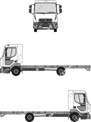 Renault D-Truck Vision-Tür, Vision-Tür, Fahrgestell für Aufbauten, Day Cab (2013)