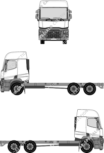 Renault C-Truck 2500 mm Breite, 2500 mm Breite, Fahrgestell für Aufbauten, Sleeper Cab (2013)