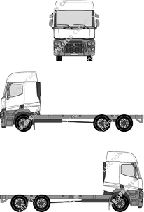 Renault C-Truck 2500 mm width, 2500 mm Breite, Chassis for superstructures, Sleeper Cab (2013)