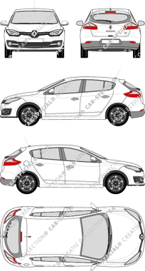 Renault Mégane Kombilimousine, 2014–2016 (Rena_539)