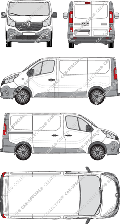 Renault Trafic fourgon, 2014–2019 (Rena_543)