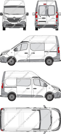 Renault Trafic Kastenwagen, 2014–2019 (Rena_560)