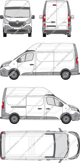 Renault Trafic furgone, 2014–2019 (Rena_573)