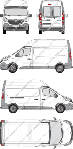 Renault Trafic furgone, 2014–2019 (Rena_575)