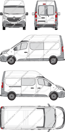 Renault Trafic van/transporter, 2014–2019 (Rena_577)