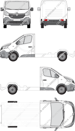 Renault Trafic platform chassis, 2014–2019 (Rena_587)