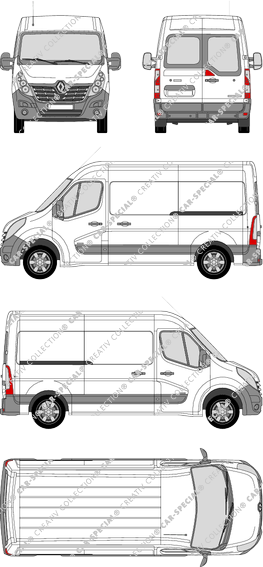 Renault Master Kastenwagen, 2014–2019 (Rena_598)