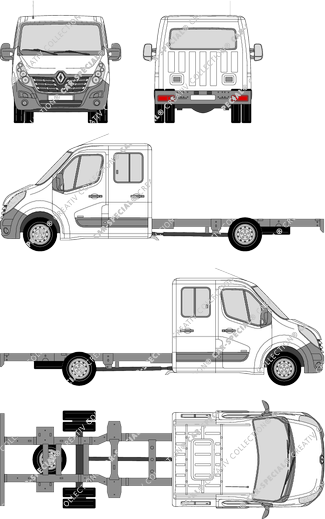 Renault Master Châssis pour superstructures, 2014–2019 (Rena_655)