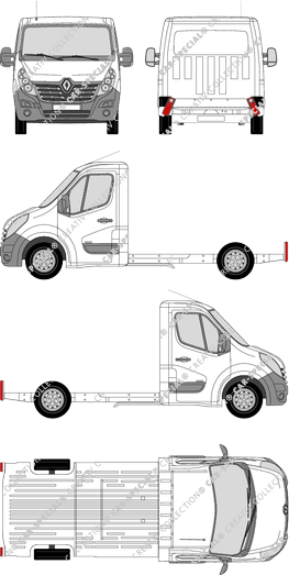 Renault Master châssis plateau, 2014–2019 (Rena_656)