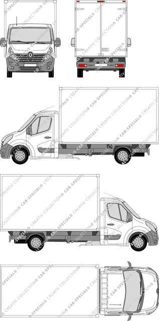 Renault Master, Kofferaufbau, L3H1, Einzelkabine (2014)