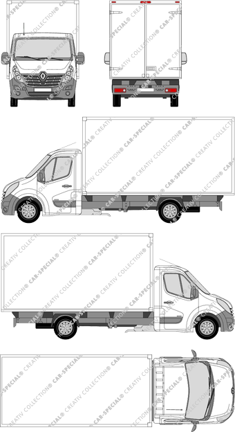 Renault Master, Corpi di scatola, L4H1, Einzelkabine (2014)