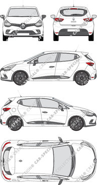 Renault Clio, 2017–2019 (Rena_695)
