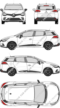 Renault Clio Grandtour, current (since 2017) (Rena_696)