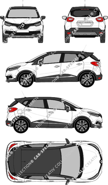 Renault Captur, break, 5 Doors (2017)