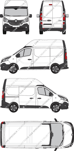 Renault Trafic van/transporter, 2019–2021 (Rena_719)