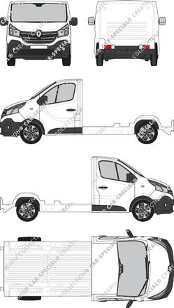 Renault Trafic platform chassis, 2019–2021 (Rena_758)