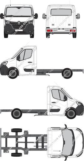 Renault Master, Fahrgestell für Aufbauten, L2H1, Einzelkabine (2019)