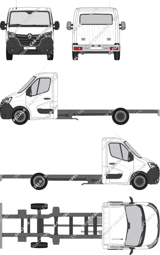 Renault Master Chassis for superstructures, 2019–2024 (Rena_850)