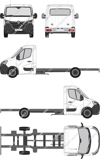 Renault Master Fahrgestell für Aufbauten, 2019–2024 (Rena_850)